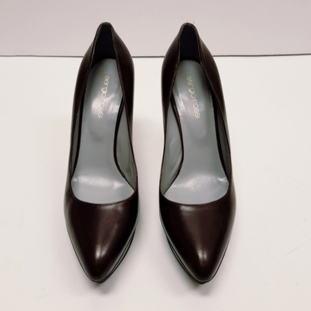 Sergio rossi leather high heels‎
